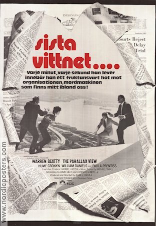 The Parallax View 1974 poster Warren Beatty Alan J Pakula