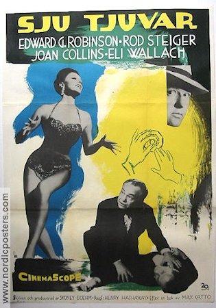 Seven Thieves 1960 movie poster Edward G Robinson Joan Collins