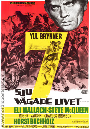 The Magnificent Seven 1960 poster Yul Brynner John Sturges