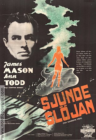 The Seventh Veil 1945 movie poster James Mason Ann Todd