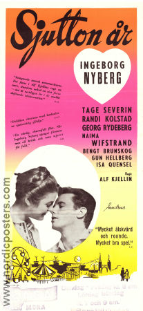 Sjutton år 1957 movie poster Ingeborg Nyberg Tage Severin Randi Kolstad Alf Kjellin Horses Romance