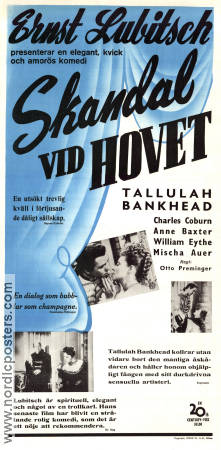A Royal Scandal 1945 movie poster Tallulah Bankhead Charles Coburn Ernst Lubitsch