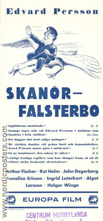 Skanör-Falsterbo 1939 movie poster Edvard Persson Arthur Fischer Rut Holm Emil A Lingheim Find more: Skåne