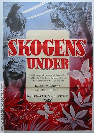 Skogens under 1959 movie poster Alberto Ancilotto Documentaries
