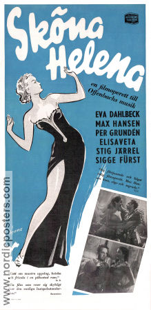 Sköna Helena 1951 movie poster Eva Dahlbeck Max Hansen Per Grundén Gustaf Edgren