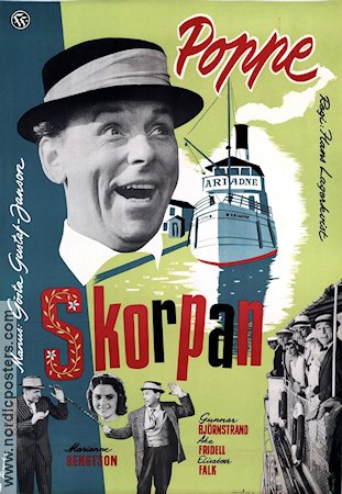 Skorpan 1956 movie poster Nils Poppe Marianne Bengtsson