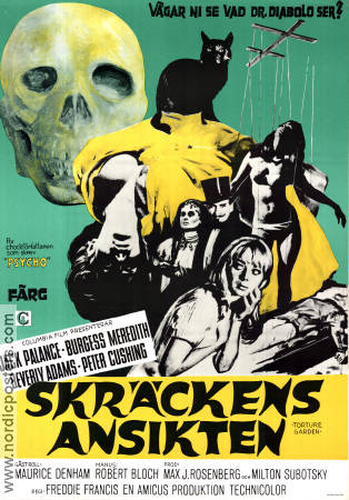 Torture Garden 1968 movie poster Jack Palance Freddie Francis Writer: Robert Bloch