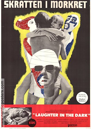 Laughter in the Dark 1969 movie poster Nicol Williamson Writer: Vladimir Nabokov Artistic posters