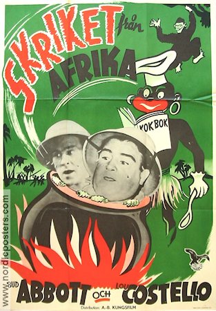Africa Screams 1949 movie poster Abbott and Costello