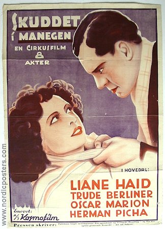 Skuddet i manegen 1940 movie poster Liane Haid Trude Berliner