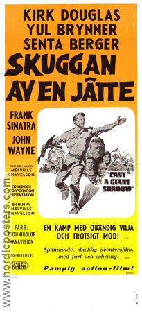 Cast a Giant Shadow 1966 poster Kirk Douglas Melville Shavelson