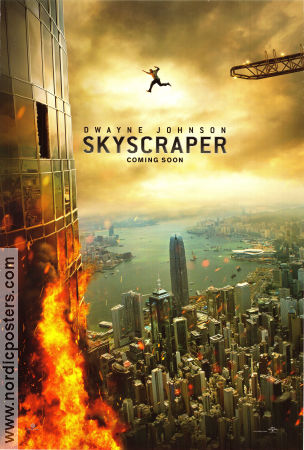 Skyscraper 2018 movie poster Dwayne Johnson Neve Campbell Chin Han Rawson Marshall Thurber