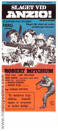 Lo sbarco di Anzio 1967 movie poster Robert Mitchum Peter Falk Robert Ryan Edward Dmytryk War