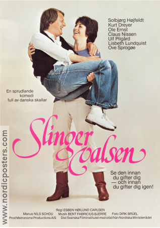 Slingrevalsen 1981 movie poster Solbjörg Höjfeldt Ole Ernst Nikolaj Harris Esben Höilund Carlsen Denmark