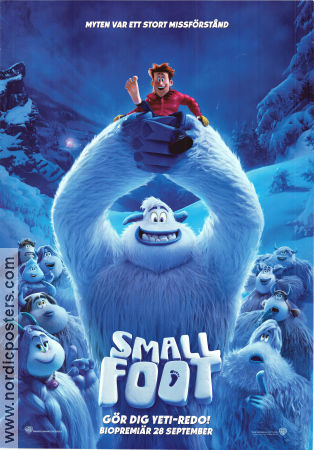 Smallfoot 2018 movie poster Channing Tatum Karey Kirkpatrick Animation
