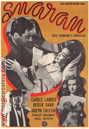 The Silk Noose 1948 movie poster Carole Landis Joseph Calleia Derek Farr Edmond T Gréville