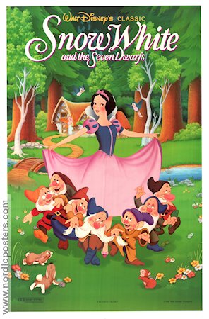 Snow White and the Seven Dwarfs 1937 movie poster Adriana Caselotti William Cottrell Animation