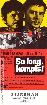 Adieu l´ami 1968 movie poster Charles Bronson Alain Delon Brigitte Fossey Jean Herman