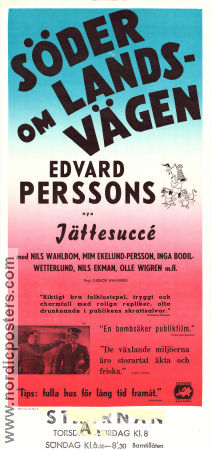 Söder om landsvägen 1936 movie poster Edvard Persson Inga-Bodil Vetterlund Fritiof Billquist Nils Ekman Mim Persson Gideon Wahlberg Find more: Skåne Eric Rohman art