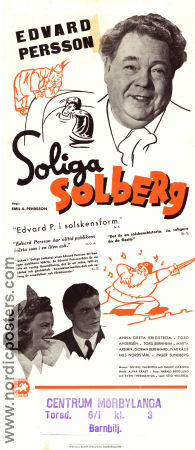 Soliga Solberg 1941 poster Edvard Persson Emil A Lingheim