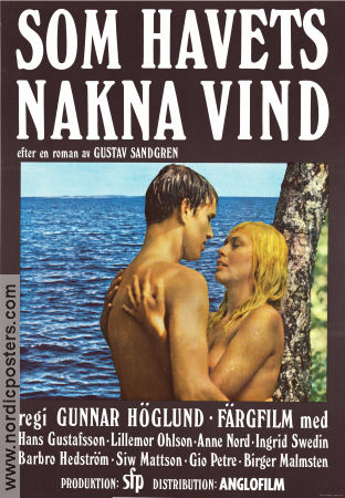 One Swedish Summer 1968 movie poster Hans Gustafsson Lillemor Ohlson Gio Petré Gunnar Höglund Beach