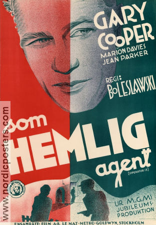 Operator 13 1934 movie poster Marion Davies Gary Cooper Richard Boleslawski