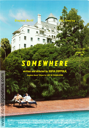 Somewhere 2010 movie poster Stephen Dorff Elle Fanning Chris Pontius Sofia Coppola