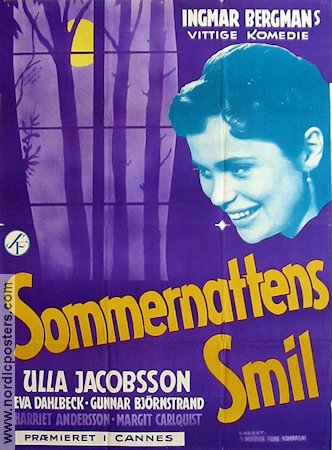 Smiles of a Summer Night 1956 poster Gunnar Björnstrand Ingmar Bergman