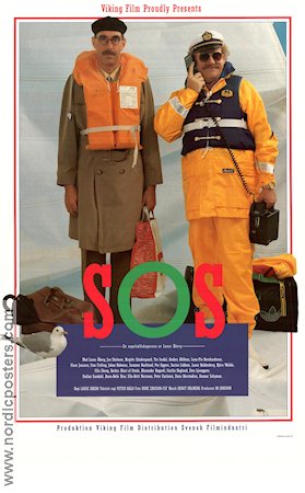 SOS En segelsällskapsresa 1988 movie poster Lasse Åberg Jon Skolmen Ships and navy Travel