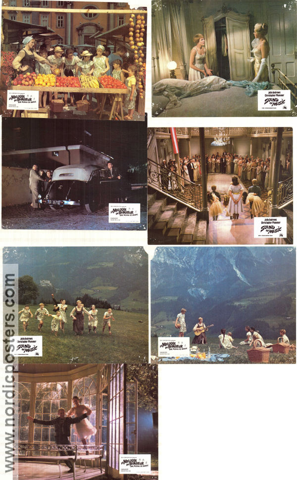 The Sound of Music 1965 lobby card set Julie Andrews Christopher Plummer Eleanor Parker Robert Wise Music: Rodgers and Hammerstein Musicals