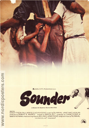 Sounder 1972 movie poster Cicely Tyson Paul Winfield Kevin Hooks Martin Ritt