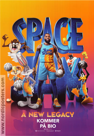 Space Jam: A New Legacy 2021 movie poster LeBron James Don Cheadle Cedric Joe Malcolm D Lee Sports