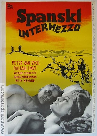 La Fete Espagnole 1961 movie poster Peter van Eyck Daliah Lavi Mountains