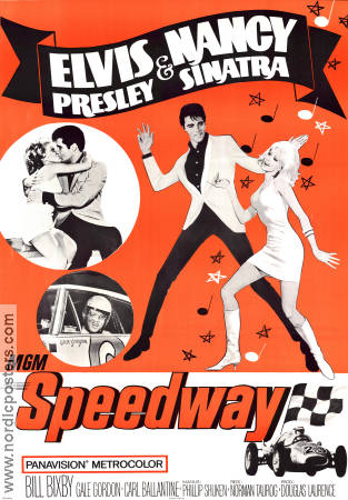 Speedway 1968 movie poster Elvis Presley Nancy Sinatra Bill Bixby Norman Taurog Dance