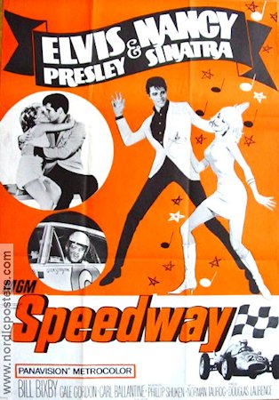 Speedway 1968 movie poster Elvis Presley Nancy Sinatra Bill Bixby Norman Taurog Dance