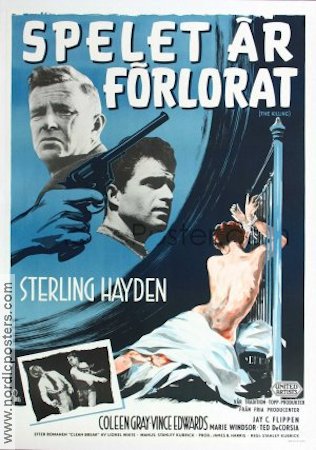 The Killing 1956 movie poster Sterling Hayden