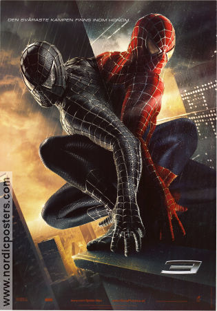Spider-Man 3 2007 movie poster Tobey Maguire Kirsten Dunst Topher Grace Sam Raimi Find more: Marvel From comics