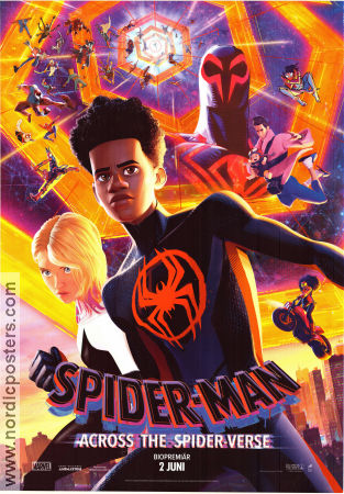 Spider-Man: Across the Spider-Verse 2023 movie poster Shameik Moore Joaquim Dos Santos Animation Production: Marvel