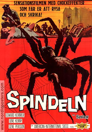 Earth vs the Spider 1961 poster Ed Kemmer Bert I Gordon