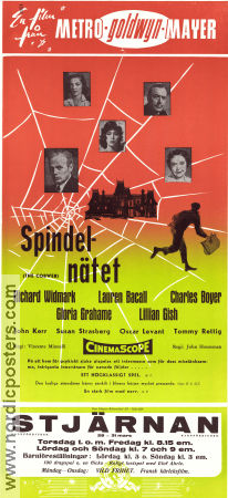 The Cobweb 1955 movie poster Richard Widmark Lauren Bacall Charles Boyer Vincente Minnelli