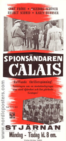 Soldatensender Calais 1960 movie poster Hans Reiser Gert Fröbe Klausjürgen Wussow Paul May Find more: Nazi