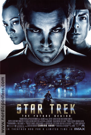 Star Trek 2009 movie poster Chris Pine Zachary Quinto Simon Pegg JJ Abrams
