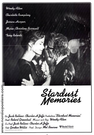 Stardust Memories 1980 movie poster Charlotte Rampling Jessica Harper Woody Allen