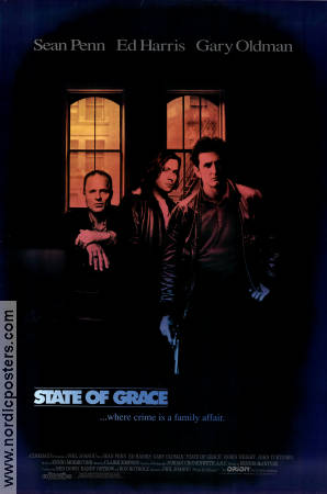 State of Grace 1990 movie poster Sean Penn Ed Harris Gary Oldman Phil Joanou Mafia