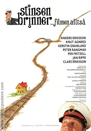 Stinsen brinner 1991 movie poster Anders Eriksson Find more: Galenskaparna Trains