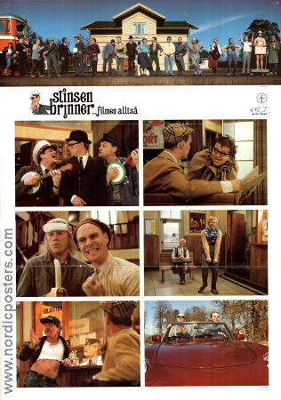 Stinsen brinner filmen alltså 1991 movie poster Claes Eriksson Kerstin Granlund Peter Rangmar Anders Eriksson Find more: Galenskaparna Trains