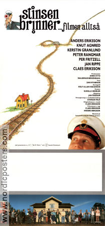 Stinsen brinner filmen alltså 1991 movie poster Claes Eriksson Kerstin Granlund Peter Rangmar Anders Eriksson Find more: Galenskaparna Trains