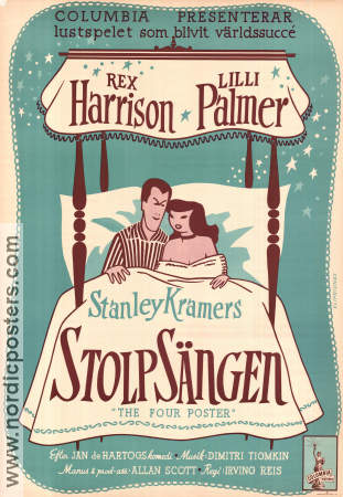 The Four Poster 1952 movie poster Rex Harrison Lilli Palmer Irving Reis
