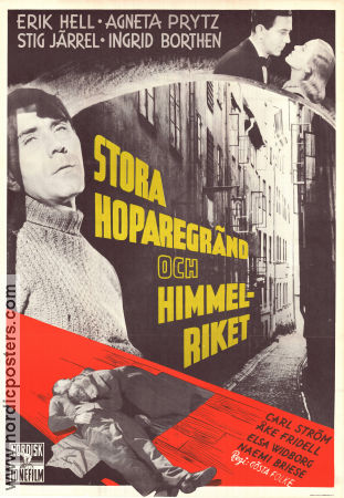 Stora Hoparegränd och himmelriket 1949 movie poster Erik Hell Stig Järrel Agneta Prytz Ingrid Borthen Gösta Folke