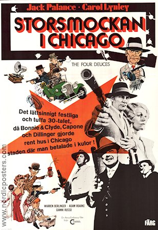The Four Deuces 1975 movie poster Jack Palance Carol Lynley Warren Berlinger William H Bushnell